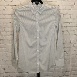 Ann Taylor Striped Button Down Shirt